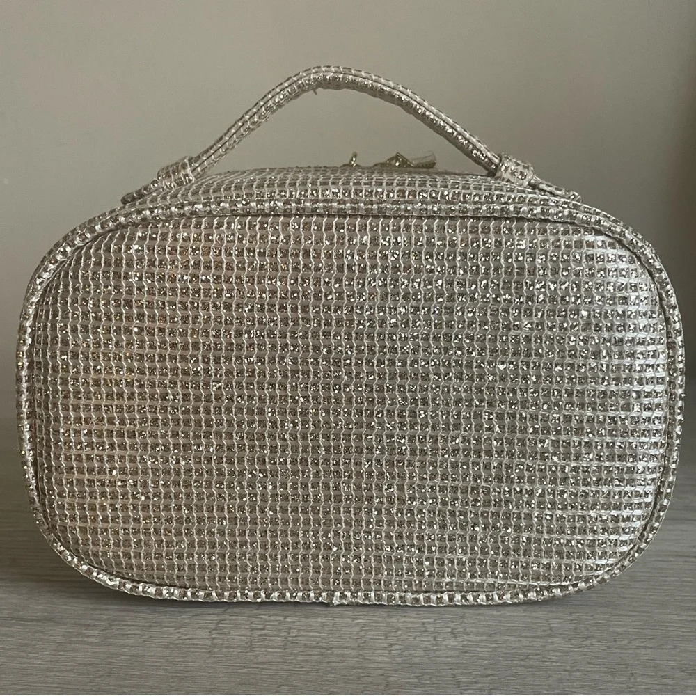 Authentic Dior Gold Woven Cosmetic Case. New. Comes With Box. - Picture 4 of 10